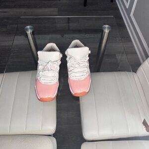 Jordan 11 Lows Pink and White Women's Sneakers